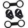 ibasenice 4 Pezzi Potenziale di Immersione Boccaglio e Maschera, Supporto per Boccaglio in Silicone e ABS Nero, Leggero, Facile da Montare e Rimuovere, per Immersioni Subacquee