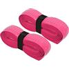 AKLOSIPY 2 Pezzi di Nastro per Racchetta da Tennis, Racchetta da Badminton, Overgrip Spesso, per Assorbire Il Sudore, Fascia per Impugnatura, Rosso, 0,8 Mm, in Fibra di Poliuretano di Azoto, Cuscino