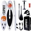 SF SUPRFIT Suprfit sup gonfiabile adulti, set completo gonfiabile SUP Board, Stand Up Paddle Board con doppio rivestimento in PVC, tavola sup gonfiabile, sup adulti - 10'8: 330 x 78 x 15 cm fino max. 150 kg