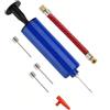 HORIALENCE Kit Gonfiaggio Palloni Portatile a Doppia Azione, 2 Set Blu | Pompa ad Aria in Plastico, Facile da Trasportare e Sicura, per Basket e Football, Uso Sportivo