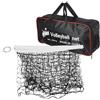 TOYANDONA Rete da Pallavolo Portatile, Rete da Beach Volley, Poliestere Nero, Pieghevole, Facile da Installare, per Pallavolo e Badminton, per Giardino e Prato