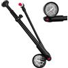 Maxentico Pompa per Bicicletta Portatile, Pompa Bicicletta con Manometro (Max 300 PSI), Mini Pompa Bici per Pneumatici, Forcella MTB, Ammortizzatori con Pulsante di Spurgo