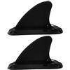 MOKKHNB Pinna Posteriore a Inserimento per Surfboard e Paddle Board | Nero, Plastica, 2 Set, Installazione Rapida, per Tavola Sup e Surfboard