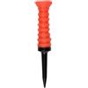 Qianly Golf Tee con Cappuccio Flessibile Golf T Supporto Pallina Supporto Base Affidabile Ribbing Superiore Migliora Trasferimento Energia Plastica E Gomma, Rosso