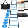 MANTRA SPORTS Cinesini per Allenamento Calcio con Accessori Calcio, Scaletta Allenamento Calcio con Coni Allenamento, Kit Calcio Ostacoli Kit Allenamento Calcio Accessori