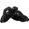 Amosfun 2 Pezzi Supporto per Pagaia in PVC Nero Fissaggio Sicuro e Installazione Facile per Pagaie Kayak e Barche e Sport Acquatici