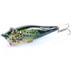 ULTECHNOVO 5 Pezzi Esche Artificiali Topwater Fishing Lures, Plastic Bionic Bait in Abs, 8cm, 12,4g, per Pesce, per Acqua Dolce e Salata, Esca di Superficie