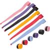 HOMOCONO 6 Paia Nastro Assorbente per Racchetta da Badminton, Overgrip Piatto in Pu, Antiscivolo, per Uso Indoor e Outdoor