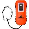 crea-do Boa da nuoto per adulti con sacchetto asciutto integrato, finestra del cellulare, fischietto di emergenza, capacità 28 l, per nuotare in acqua aperta e triathlon, snorkeling, sport acquatici