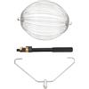 Mtlavishness Raccoglitore di Noci da Giardino in Acciaio Inossidabile 4.3FT Raccoglitore di Palline da Tennis Telescopico Strumento di Raccolta di Dadi a Rullo Superiore per Noci