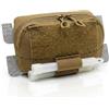 Generic Pouch Admin Frontale Molle, Organizer Chest Nylon 500D | Doppia Zip, Divisorio, Slot Elastici E Anelli Inferiori, Glow Sticks Non Inclusi