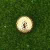 NULYLU Pallina da Allenamento Golf Dorata a Due Strati 1 Pezzo | Gomma Sintetica, per Controllo e Allenamento Sportivo, Formato Singolo