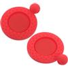 Luxshiny 2 Pezzi Segnapalla da Golf in Silicone Rosso, Leggero e Portatile, Accessorio per Cappello, per Golf, per Uomini e Donne, per Segnare la Posizione della Palla sul Green