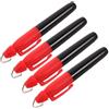 Ciieeo 4 Pezzi Penna per Marcatori da Golf per Esterni con Gancio in Ferro e Fibbia Triangolare, Resistente alle Condizioni Outdoor, per Disegnare Linee Lisce sulle Palline da Golf