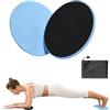 SSKHE MUNSKT - 2 dischi scorrevoli per esercizi in palestra, casa, addominali, pilates, fitness, uso su tutte le superfici
