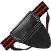 Generic Protezione Inguinale per Boxe, Sospensorio Traspirante con Fascia Regolabile per Kickboxing, Muay Thai, Pelle PU Resistente, Taglia Media (BLACK)