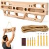 Generic Hangboard da arrampicata in legno con corda