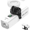 towild Ciclismo Luci Bici Luce Anteriore della Bicicletta, Bici fari 1200 Lumen 5000mAh Ricaricabile Installazione inversa Type-C IPX-6 Impermeabile 5 modalità Luci Bicicletta LED Ciclo Faro