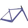 AYBDSJNWSF Telaio for bici da strada in fibra di carbonio 27,5 pollici/700C, freno a disco, perno passante e passaggio cavi interno(Blue lris-A,54cm Gloss)