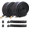 DBXIIART 2 pz Heavy Duty Bike Tubi 700x38/45C 38/45-622 Valvola Schrader 35mm