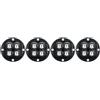 NGDVJEXPHUKS Ruote piroettanti, 4 Pz/Lotto Ruote for i Adesive con Cuscinetti A Sfera Rotazione di 360 ° Universale Caster for Ufficio Sedia da Scrivania Rotolante(Black Nylon Ball)