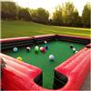 Generic Footpool Gonfiabile, Gioco Gigante di Biliardo Calcistico con 16 Palloni