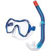 Salvas Set Snokeling Kalua | Maschera con Cinturino Regolabile ed Ampia Visuale + Boccaglio | Kit per Immersioni in Superficie, Nuoto, Mare e Piscina