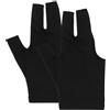 SHERCHPRY Guanti da Biliardo a Dita Scoperte, Guanti da Stecca in Nylon Elasticizzato, Nero, ad Asciugatura Rapida, per Snooker e Biliardo, Uomo e Donna