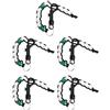 Luxshiny 5 Pezzi Bead Chain Counter da Golf in Plastica Nero, Contatore dei Punteggi Design a Perline Scorrevoli, per Golfista sul Campo da Golf Colore Casuale