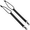 Kichvoe 2 Pezzi Cinghie di Fissaggio per Scarponi da Snowboard e Sci in Nailon Nero Regolabili, Cordino di Sicurezza Versatile per Attività di Snowboard e Sci All'aperto, Set da 19,5cm