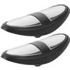 Outanaya 2 Treadmill Hand Grip Pulse Pads Sostitutivi per Fitness Casa Elettrodi Sensori Cardiaci per Manubrio Neri Materiale Conduttivo Resistente