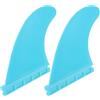 GLEAVI Pinna Tavola da Surf Paddle Board Fin Set di Pinne Blu in Nailon e Fibra, Stabilizzatore per Aumentare la Stabilità la Trazione