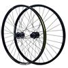 GEIRONV Set Ruote MTB 26 In Lega di Alluminio, 27,5/29 Pollici, 32 Fori Mozzo Anteriore 2 Posteriori 4 Cuscinetti Perno Passante/sgancio Rapido Adatto for Pneumatici 1,5-3,0 Pollici(Quick Release,27.