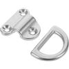 JEWEDECO Anello di Ancoraggio Marino in Acciaio Inox Argento