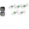 Marchfunny Esche a mosca legate a mano, 5 pezzi, taglia 14, verde, rosso, arancione | Motivo legato a mano, effetto acqua naturale, attira la trota, set da 5 pezzi, taglie 14 16 18