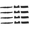 GALPADA 4 Set Rest per Arco Compound da Caccia Leggero e Facile da Installare Rivestimento in Pelle Artificiale Nero per Uso Esterno