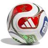 adidas Pallone da calcio unisex per adulti, per Coppa del Mondo Mini+, bianco/blu reale/blu solare/rosso potere, taglia 1,5 bambini