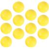 MOBUTOFU 12 Pezzi Palline da Golf in Schiuma Gialle per Allenamento Bilanciato, Materiale in Resina Sintetica e Gomma Sintetica, per Pratica Indoor e Sport