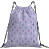 Generic con Coulisse Coulisse Borsa da Palestra Light Periwinkle Sacca Sportiva Unisex Gym Sack per Adulto Piscina All'Aperto 36X42Cm