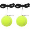 NUOBESTY 2 Pezzi Dispositivo Allenamento Tennis Portatile con Pallina da Tennis sulla Corda in Fibra Chimica per Migliorare Abilità e Tempi di Reazione in Allenamenti Singoli