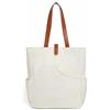 APLVFFZH Borsa Sportiva Borsa Tennis Borsa Racchette Borsa Palestra con Spazio per Computer Piatto E Accessori in Poliestere Robusto Adatta a Trasporto a Mano, Bianco Sporco, Bianco Sporco