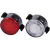 VILLCASE Set Luci per Bicicletta Ricaricabile USB Luce Anteriore e Posteriore COB in PVC Portatile e Rimovibile per attività All'aperto e Lavoro al Buio