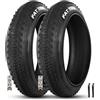 WEISHIDAI 2PC 20x4.0 Pneumatico Bici Spiaggia/Mountain Bike, 20 4.0 Gomma Resistente