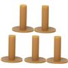 VANZACK 5 Pezzi Tee da Golf in Gomma Resistente 80mm per Golfisti, Facile da Usare su Terreni Duri per Giornate Invernali Testa Infrangibile e Design Leggero