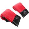 LRXIYODE Guanti da Kickboxing Mezze Dita 1 Paio in Pu Rosso