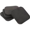 CHILDWEET 4 Pezzi Tappetini Antivibrazione in Gomma Nera per Attrezzi Fitness | Tapis per Corsa e Altre Attrezzature, Uso Home Fitness e Danza, Protezione Pavimento, Set Compatto