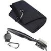 FOLODA Set di pulizia portatile da golf include asciugamano in microfibra e spazzola per scrub da golf per una pulizia profonda strumento portatile Set accessori per scrubber