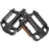 USHOBE Pedali per Acciaio al Carbonio Ampia al Facili e Superficie Pp 2 Pezzi Flat Neri Montare, Ricambio da Bicicletta Bici Bmx per Mountain Bike da Strada