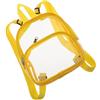 VALICLUD Zaino Trasparente Pvc Giallo, Zaino See Through Grande Capacità, e Resistente alle Intemperie, per Ragazze, Scuola e Attività All'aperto Quotidiane