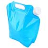 LABRIMP Borsa Pieghevole per Acqua da 5l in Plastica Manico, Risparmio di Spazio e Iniezione d'Acqua, per Escursioni e Barbecue All'aperto